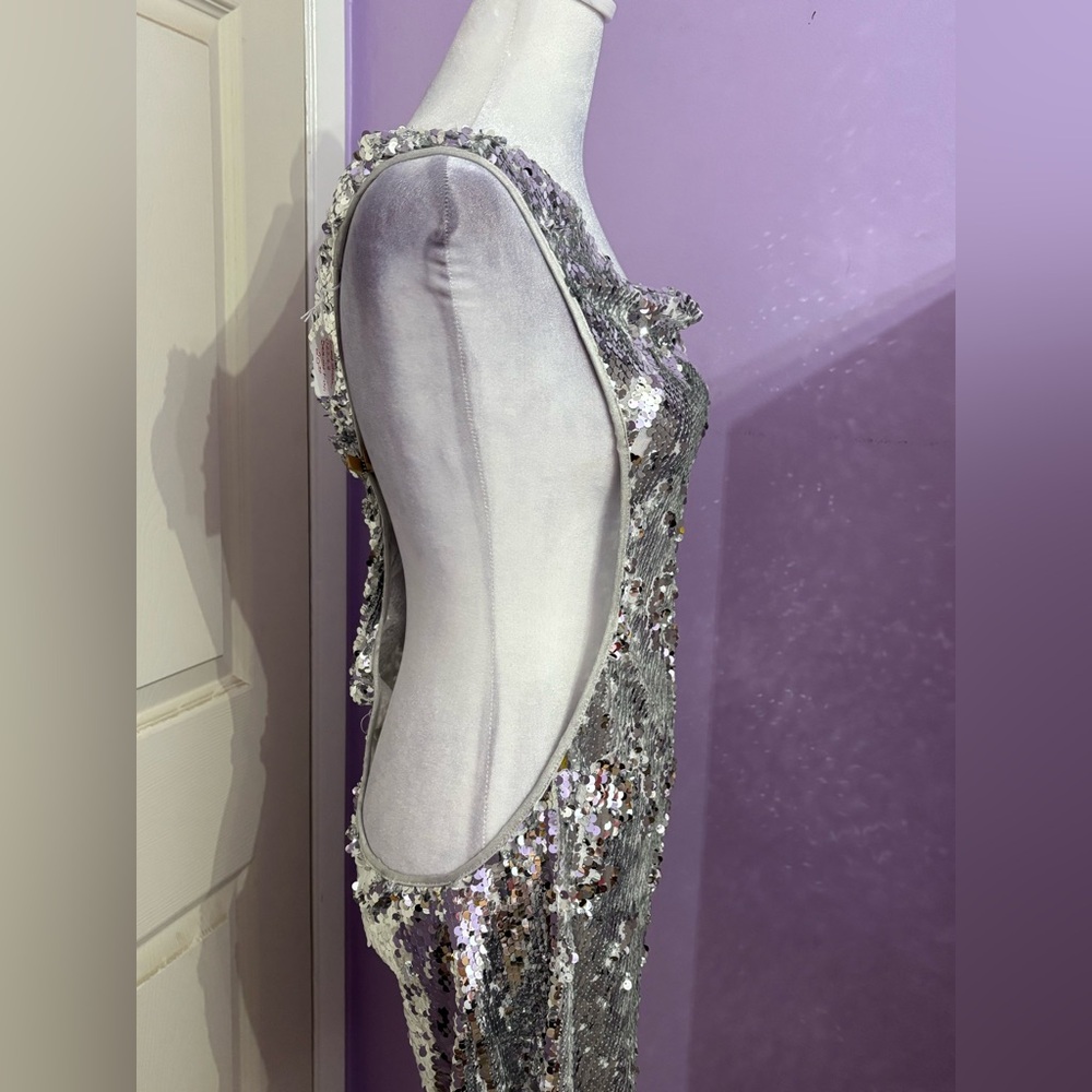 One Shoulder Sequin Clubbing Dress - Picture 2 of 5
